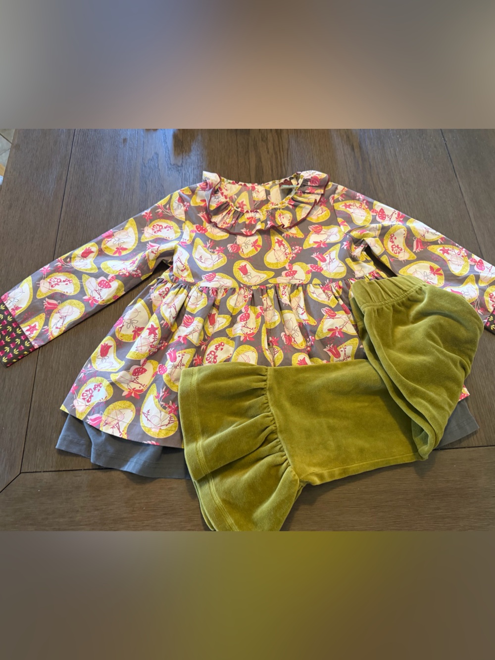 Matilda Jane Pink, Yellow & Olive Floral Tag Dress